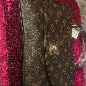 Brown Monogram Shoulder Bag